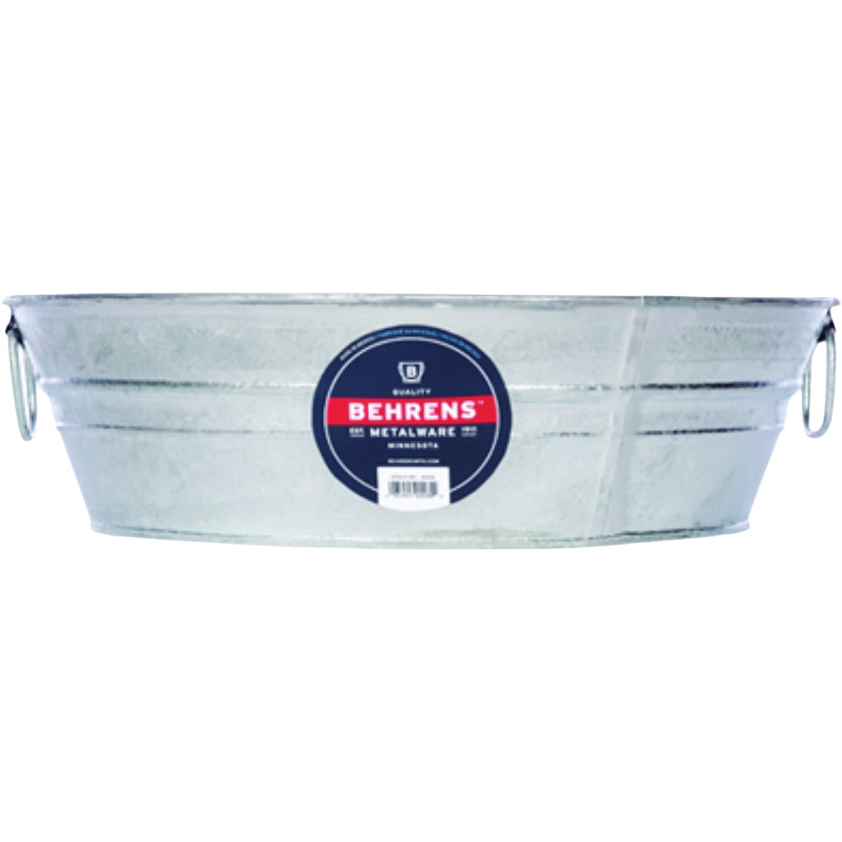 Behrens 3 Gal. Hot Dipped Steel Mini Round Low Flat Tub
