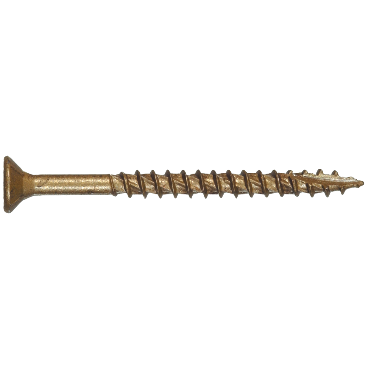 Hillman Power Pro #9 x 2-1/2 In. Bronze Ceramic Flat Head Star Exterior Wood Screw (2500-Count, 1/4 Keg)
