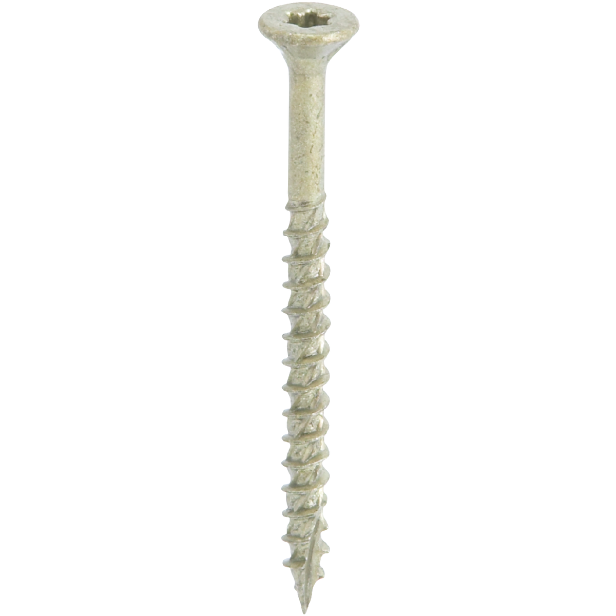 Hillman Power Pro #8 x 2 In. Bronze Ceramic Flat Head Star Exterior Wood Screw (3000-Count, 1/4 Keg)