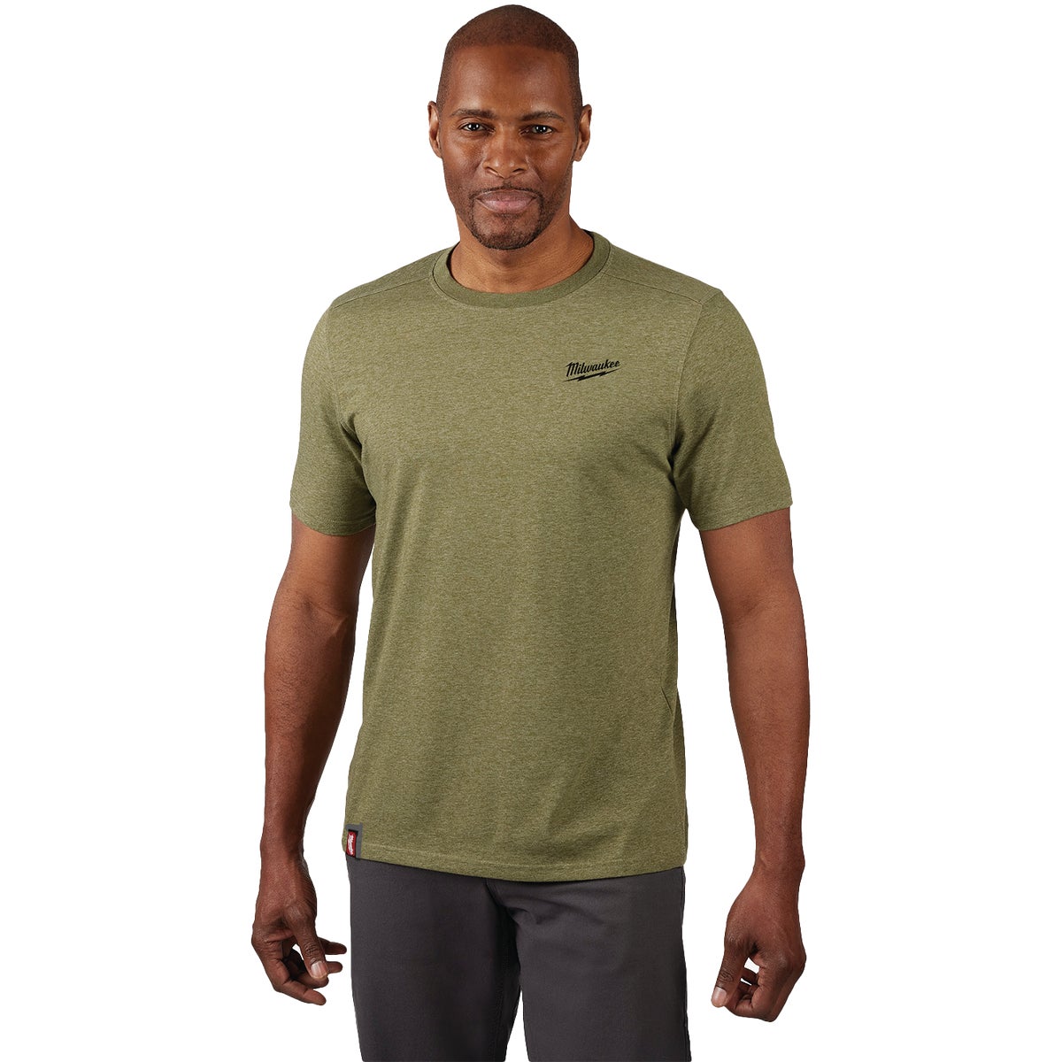 Milwaukee FREEFLEX Men's XL Green Hybrid Short Sleeve Work Shirt Image 1