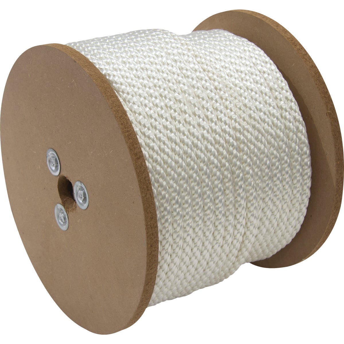 TruGuard 1/2 In. x 250 Ft. White Solid Braid Nylon Rope