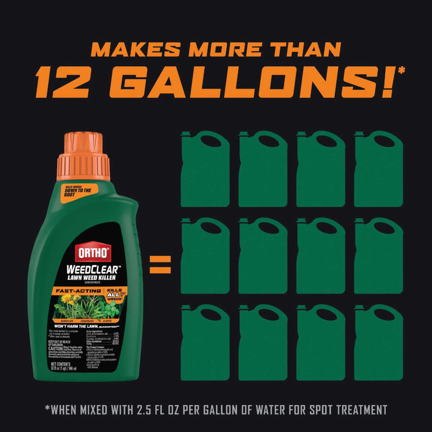 Ortho WeedClear 32 Oz. Concentrate Lawn Weed Killer Image 3