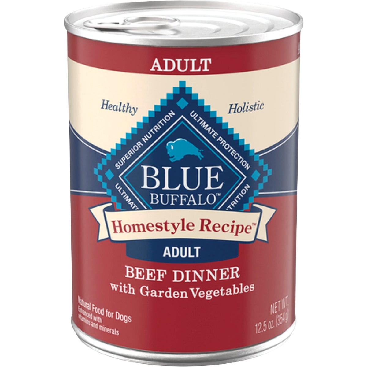 Blue Buffalo 12.5 Oz. Homestyle Recipe Beef with Garden Vegetables Adults Wet Dog Food