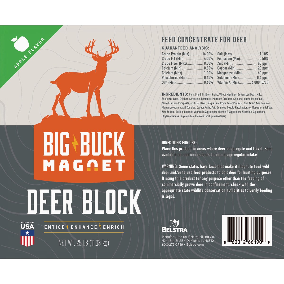 Big Buck Magnet 25 Lb. Deer Block Image 2