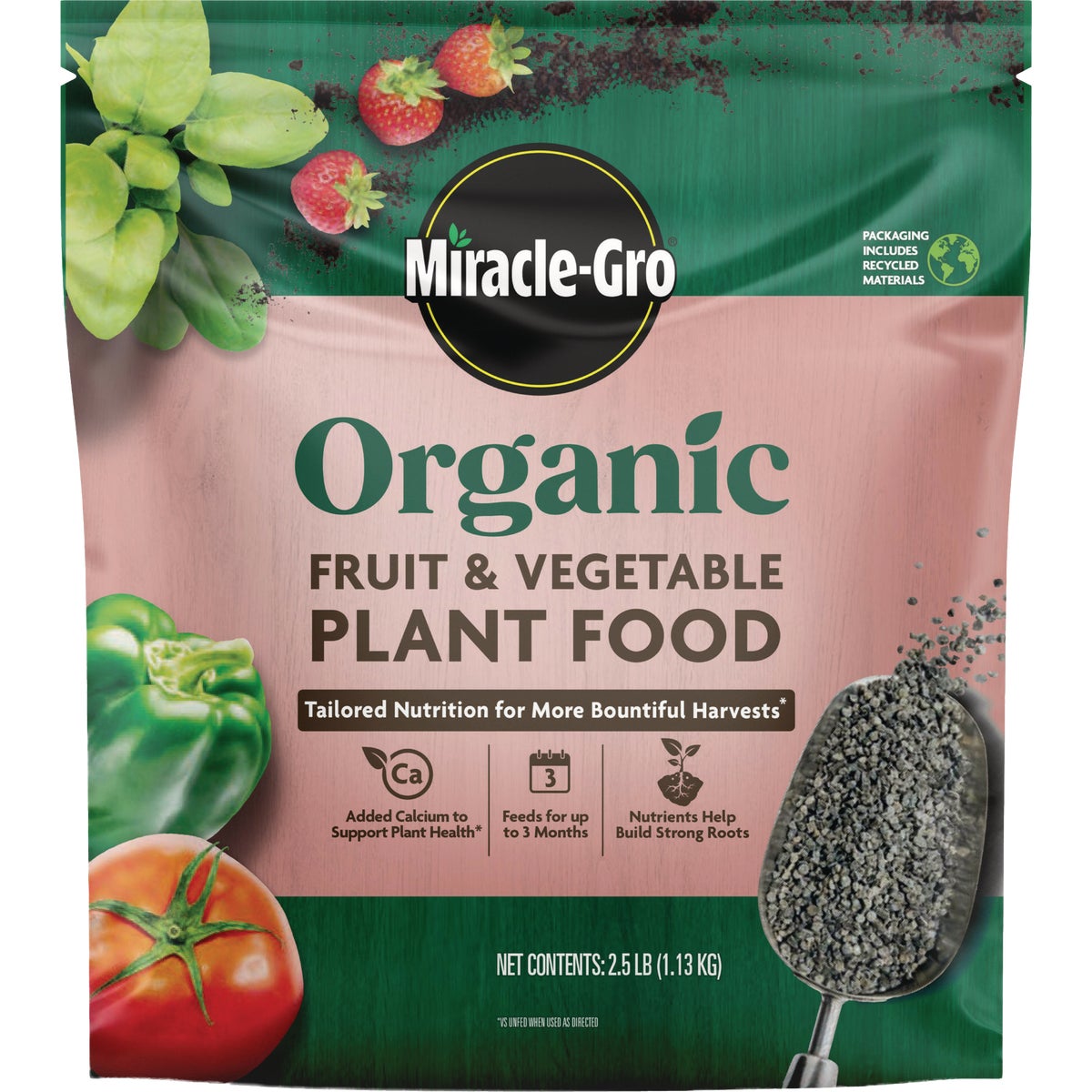Miracle-Gro 2.5 Lb. Organic Fruit & Vegetable Plant Food Granules