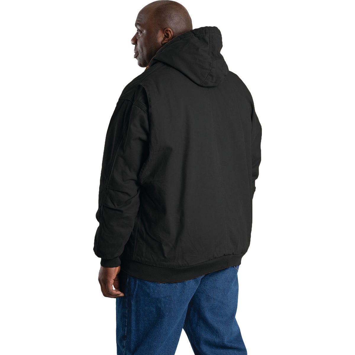 Berne Heartland Men's XL Black Hooded Work Jacket Image 6