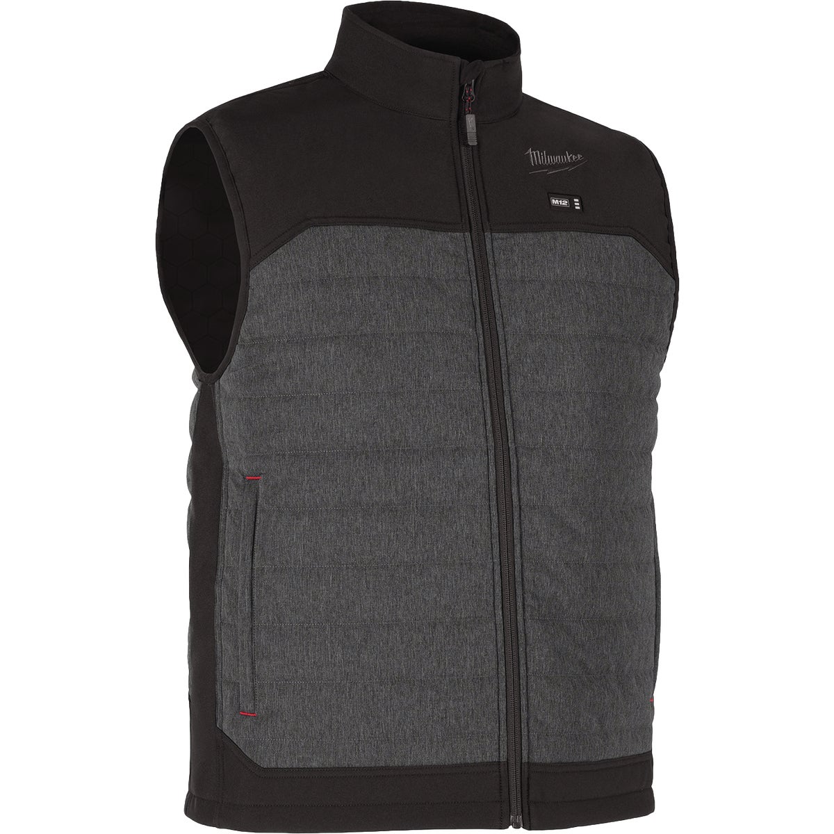 Milwaukee M12 AXIS Men's Gray Cordless Heated Vest, L Image 2