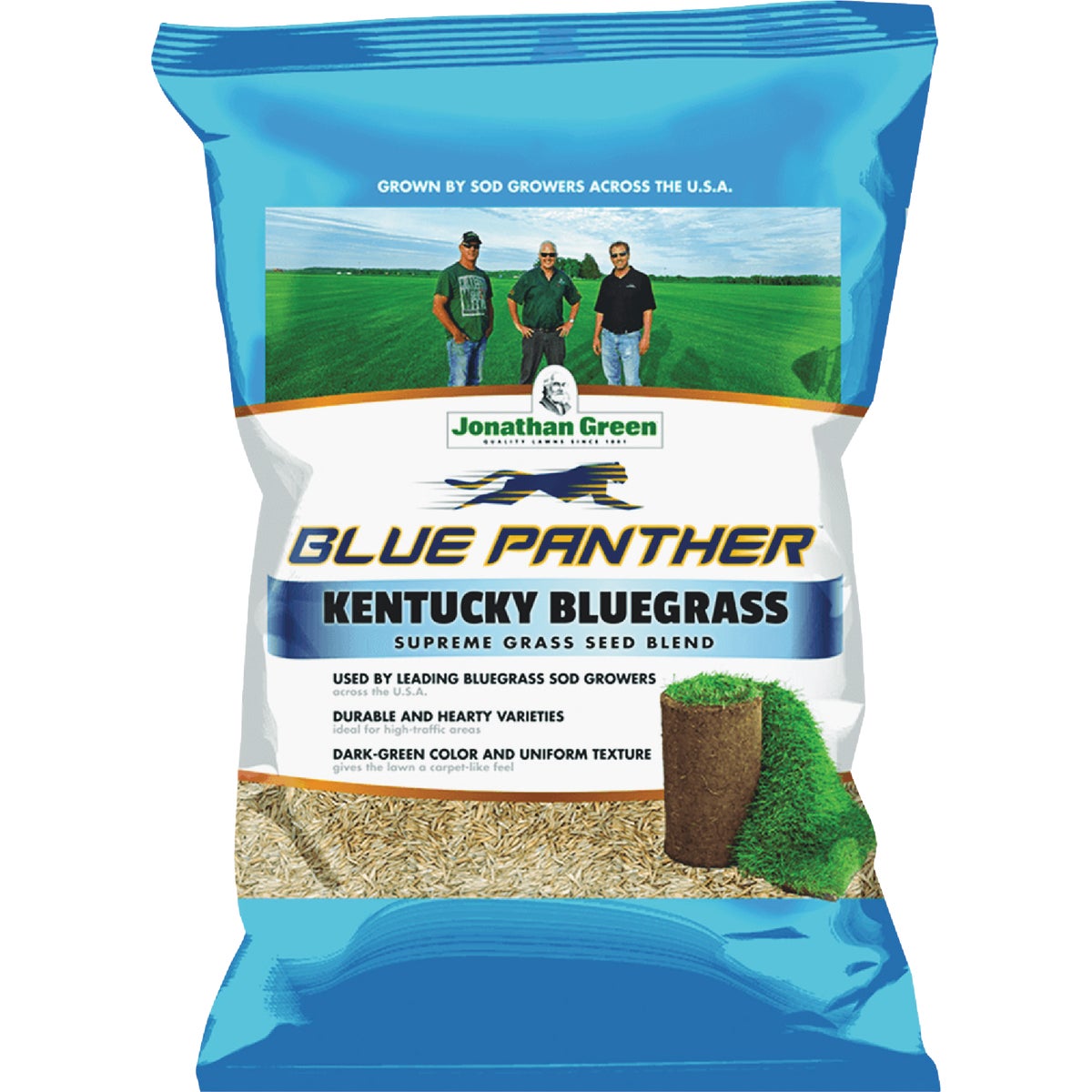 Jonathan Green Blue Panther Kentucky Bluegrass 25 Lb. 20,000 Sq. Ft. Coverage Grass Seed