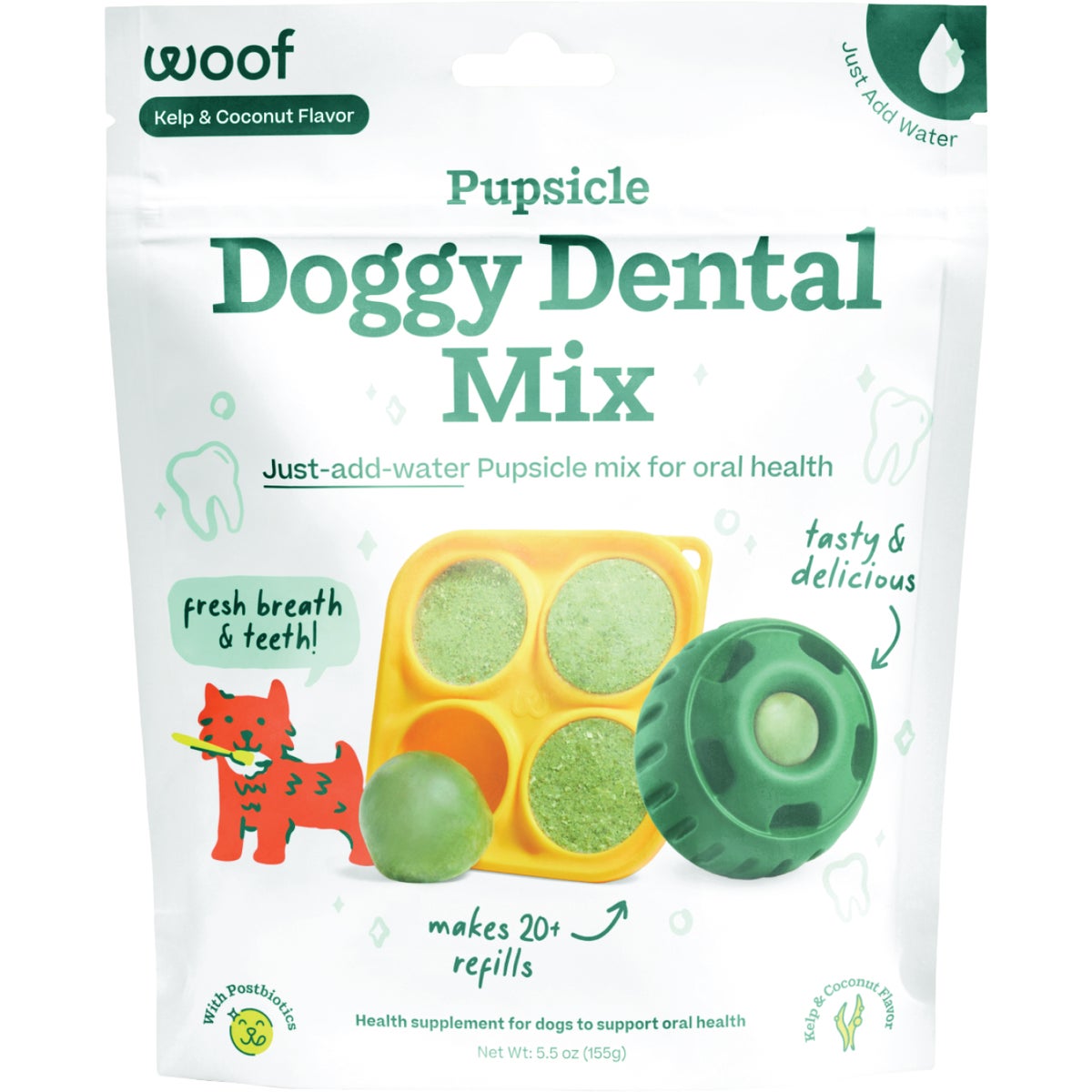 Woof Pupsicle 5.5 Oz. Doggy Dental Treat Mix Image 1
