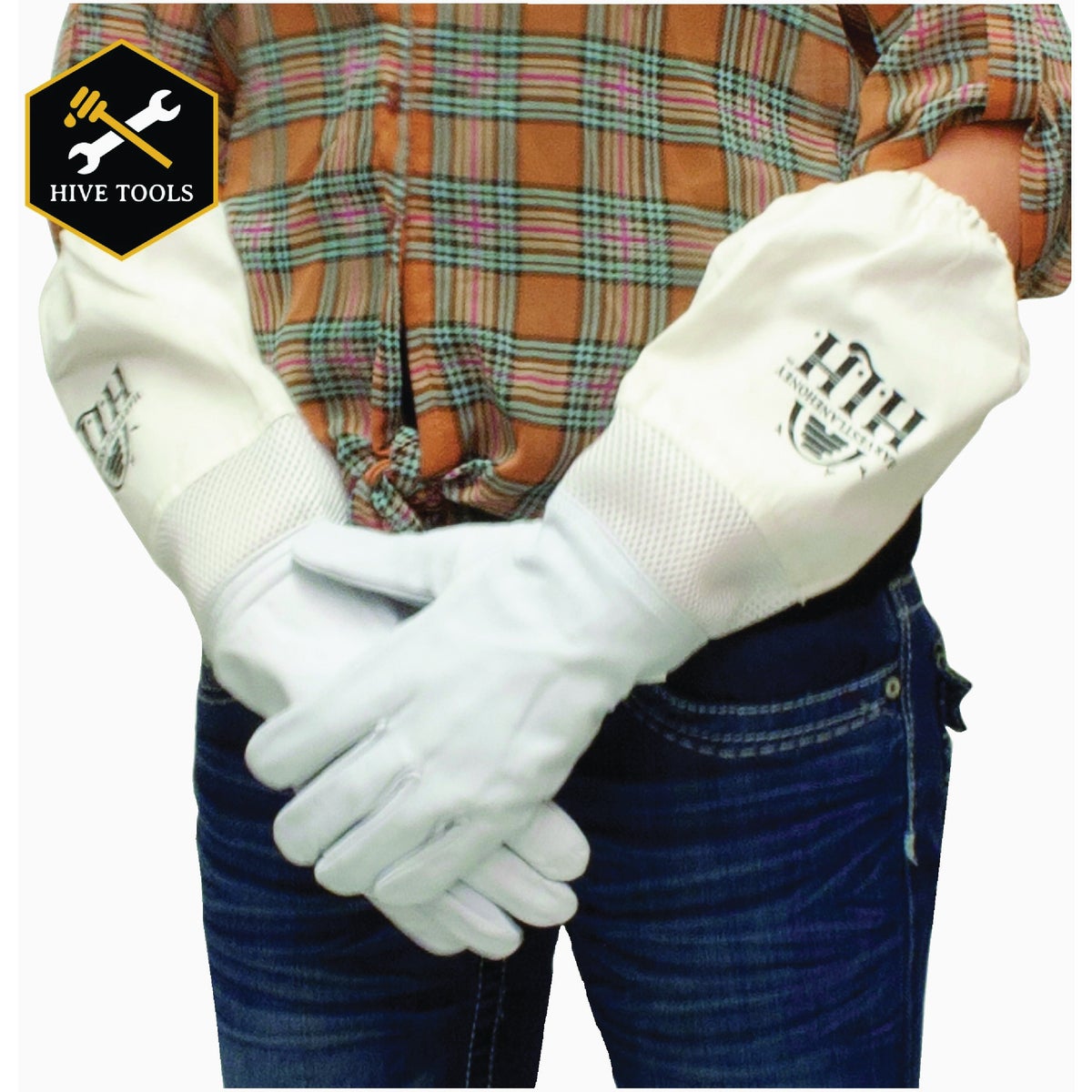 Harvest Lane Honey XL Goatskin Beekeeping Gloves Image 4