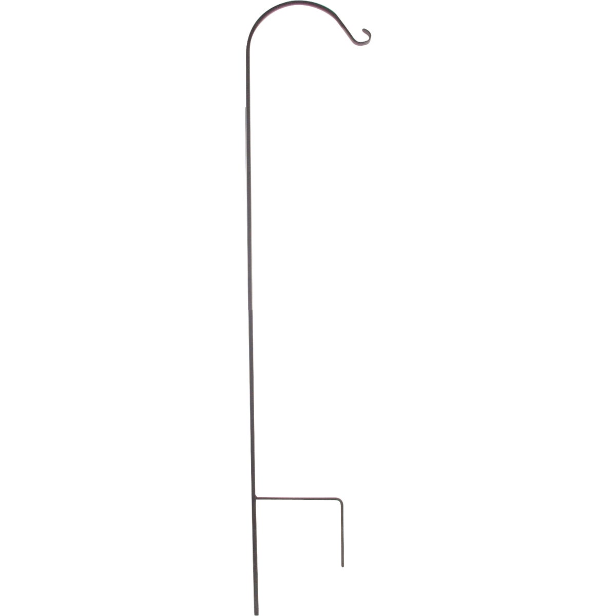 Green Thumb 48 In. Black Steel Single Shepherd's Hook
