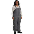 Berne Women's Short Titanium Softstone Duck Insulated Bib Overalls, XL Image 3