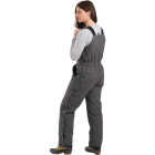 Berne Women's Short Titanium Softstone Duck Insulated Bib Overalls, XL Image 4