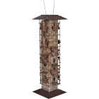 Perky-Pet Squirrel-Be-Gone Bronze Metal Leaf 2 Lb. Capacity Tube Bird Feeder Image 1