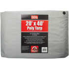 Do it Best Silver Woven 20 Ft. x 40 Ft. Heavy Duty Poly Tarp Image 1