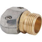 Best Garden 5/8 In. or 3/4 In. Male Metal Hose End Mender Hose Coupling Image 1