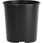Myers 3.8 GAL 10-1/4 In. H. x 12 In. Dia. Black Poly Flower Pot Image 1