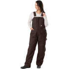 Berne Women's 2XL Dark Brown Softstone Duck Insulated Bib Overall Image 1