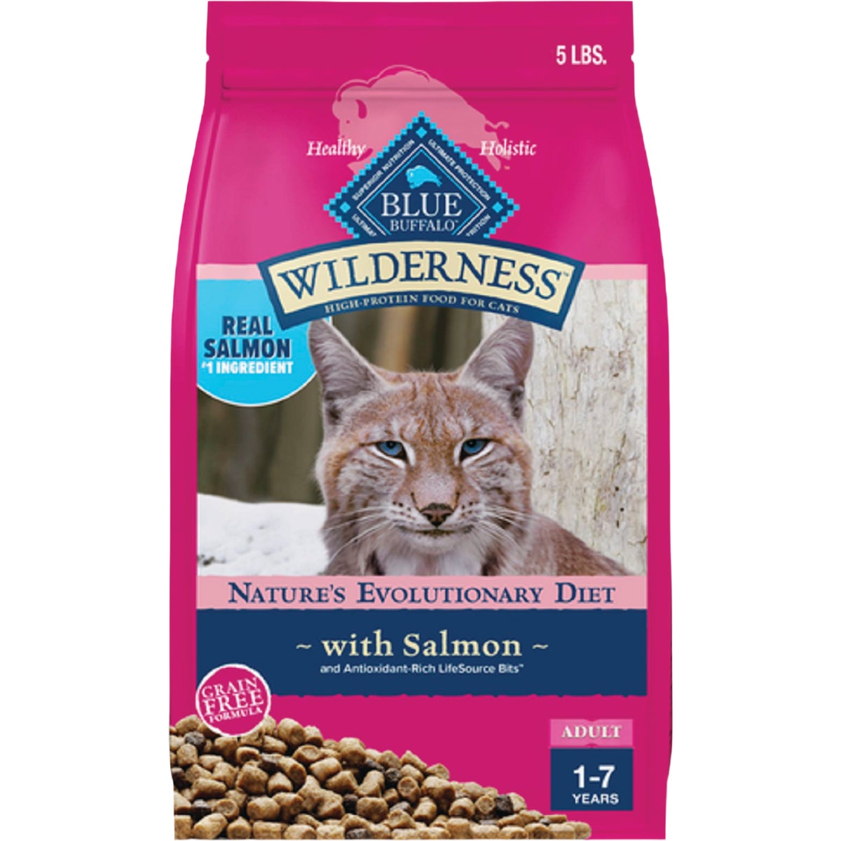Blue Buffalo Wilderness 5 Lb. Salmon Adult Dry Cat Food