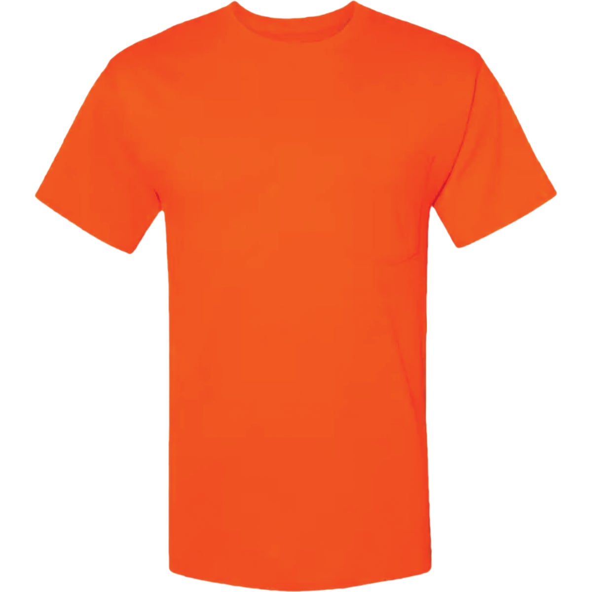 Hanes Men's 3XL Safety Orange Workwear T-Shirt (2-Pack)