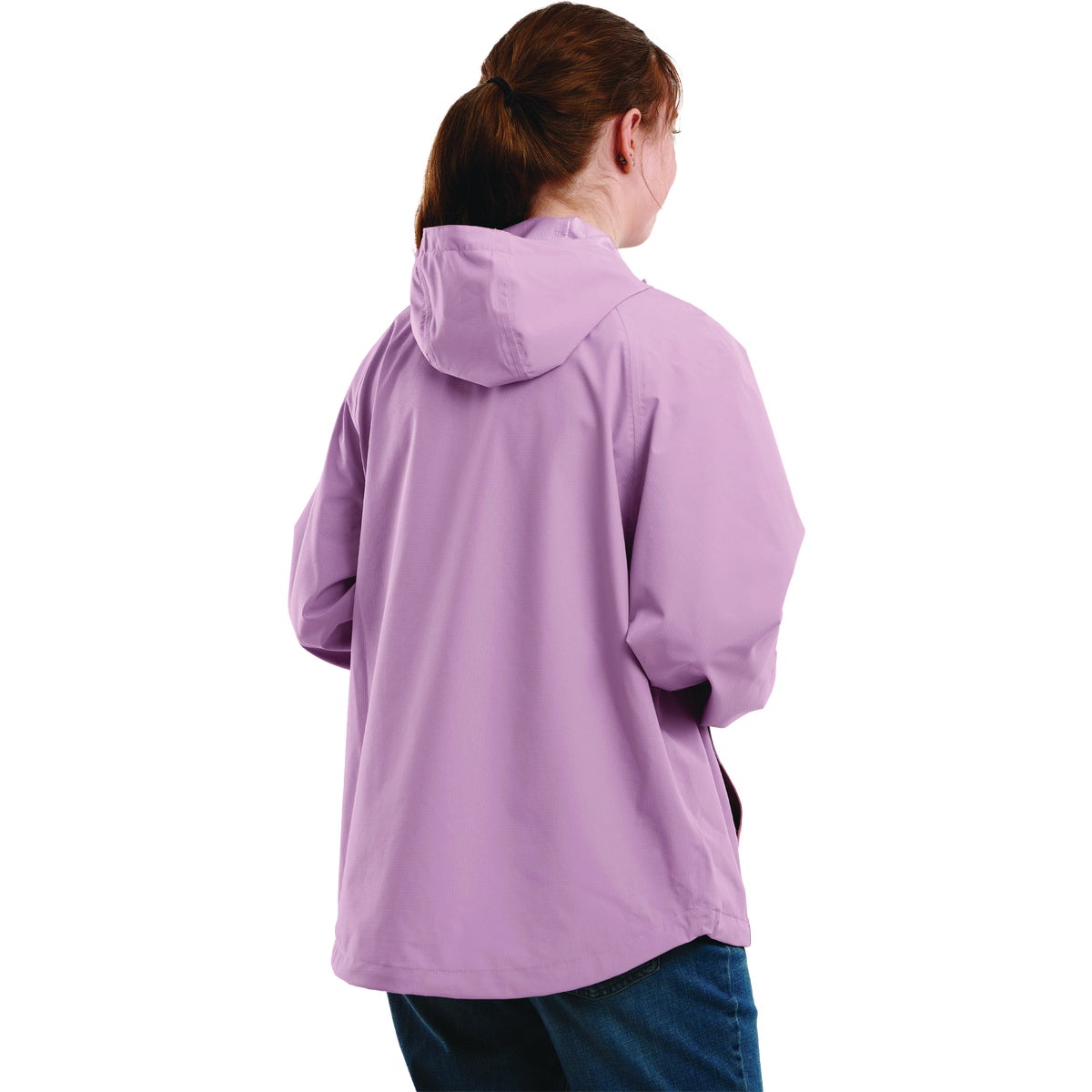 Berne Weather Warrior Women's 1X Elderberry Packable Rain Jacket Image 3