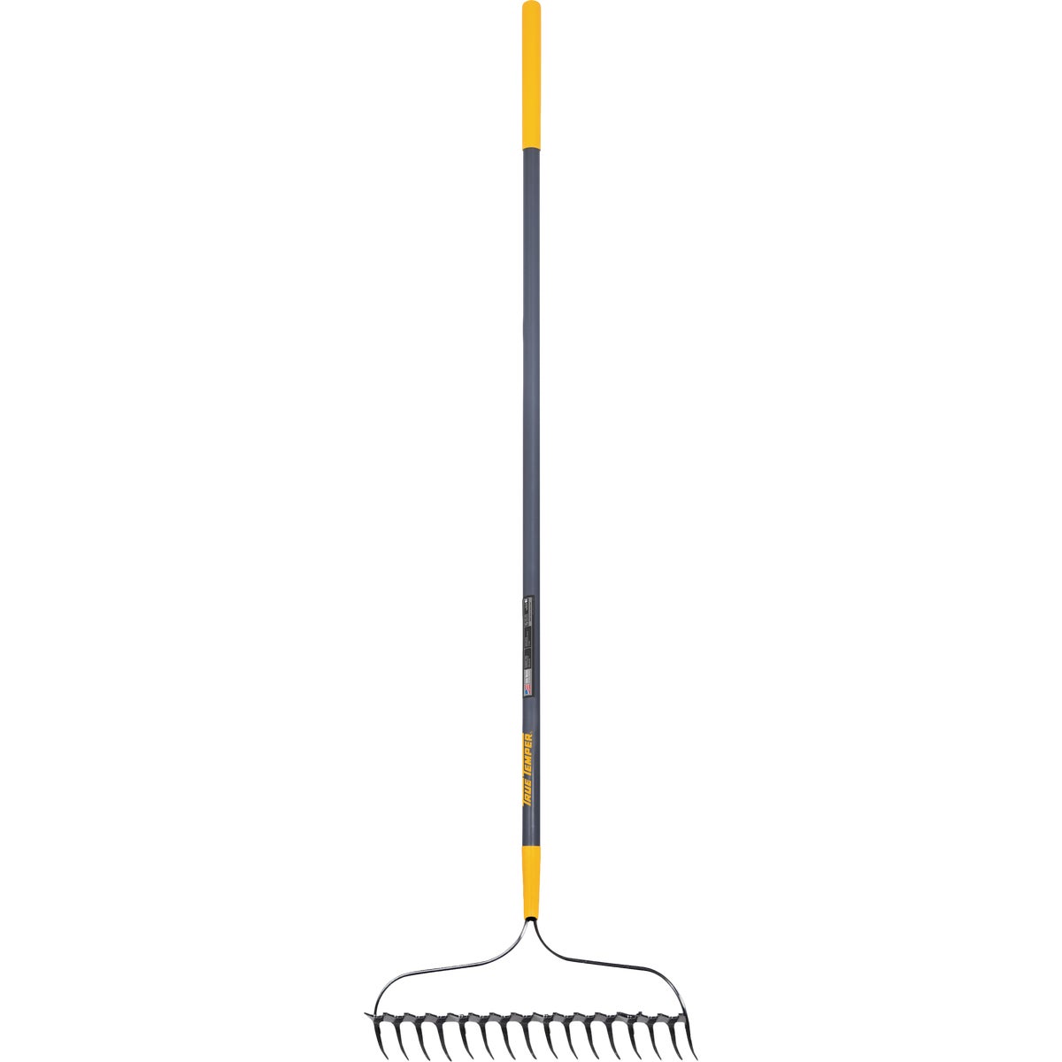 True Temper 57 In. Double-Play Bow Garden Rake with Fiberglass Handle (16-Tine)