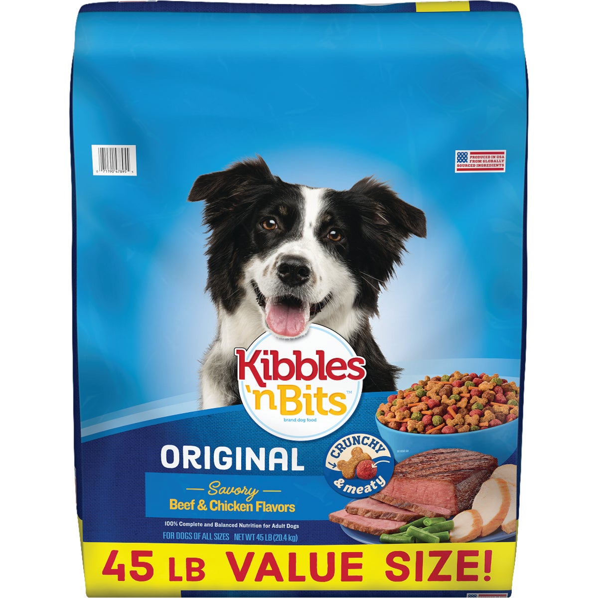 Kibbles N Bits 45 Lb. Original Savory Beef & Chicken Dry Dog Food