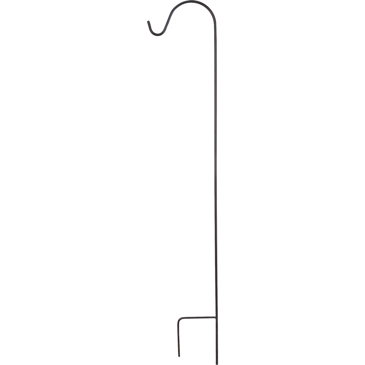 Green Thumb 48 In. Black Steel Single Offset Shepherd's Hook