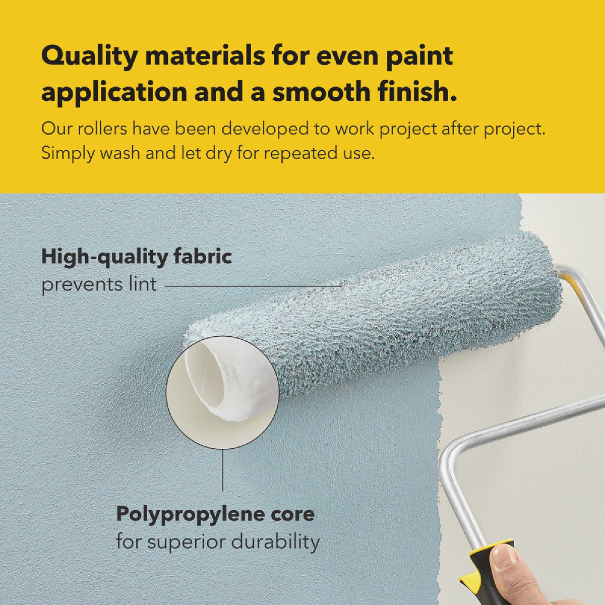 Purdy Colossus 9 In. x 1/2 In. Woven Fabric Roller Cover Image 6