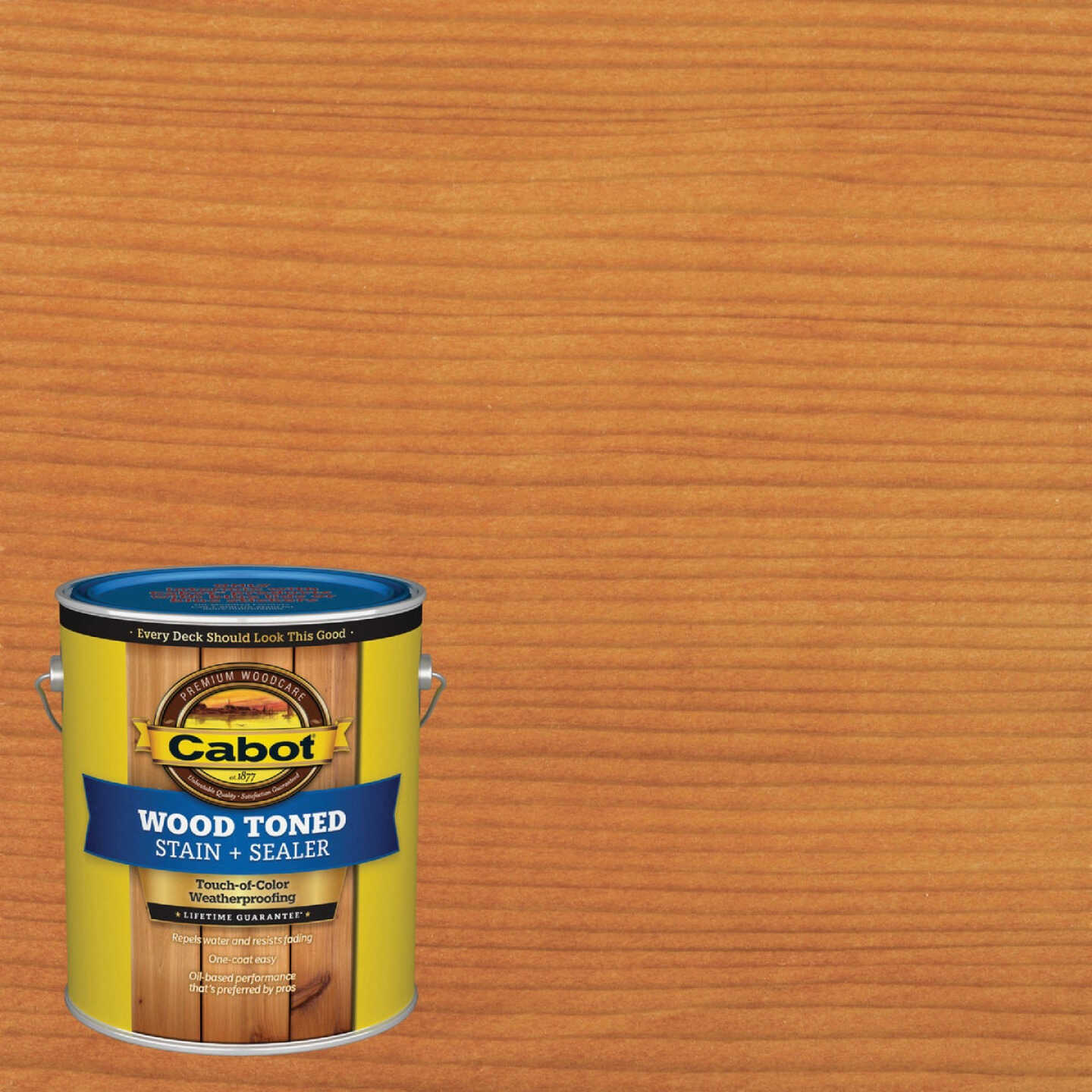 Cabot VOC Wood Toned Deck & Siding Exterior Stain & Sealer, 19205 Pacific Redwood, 1 Gal. Image 1