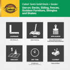 Cabot VOC Semi-Solid Stain + Sealer, 17406 Neutral Base, 1 Gal. Image 3
