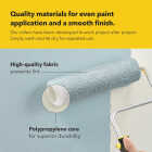 Purdy White Dove 4-1/2 In. x 1/2 In. Jumbo Mini Woven Fabric Roller Cover (2-Pack) Image 3