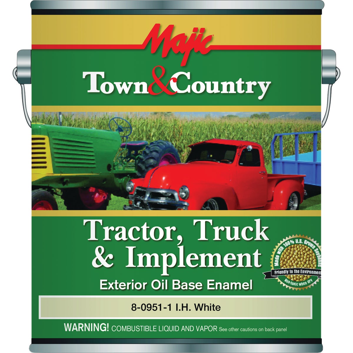 Majic Town & Country Tractor, Truck & Implement Enamel, International Harvester White, 1 Gal.