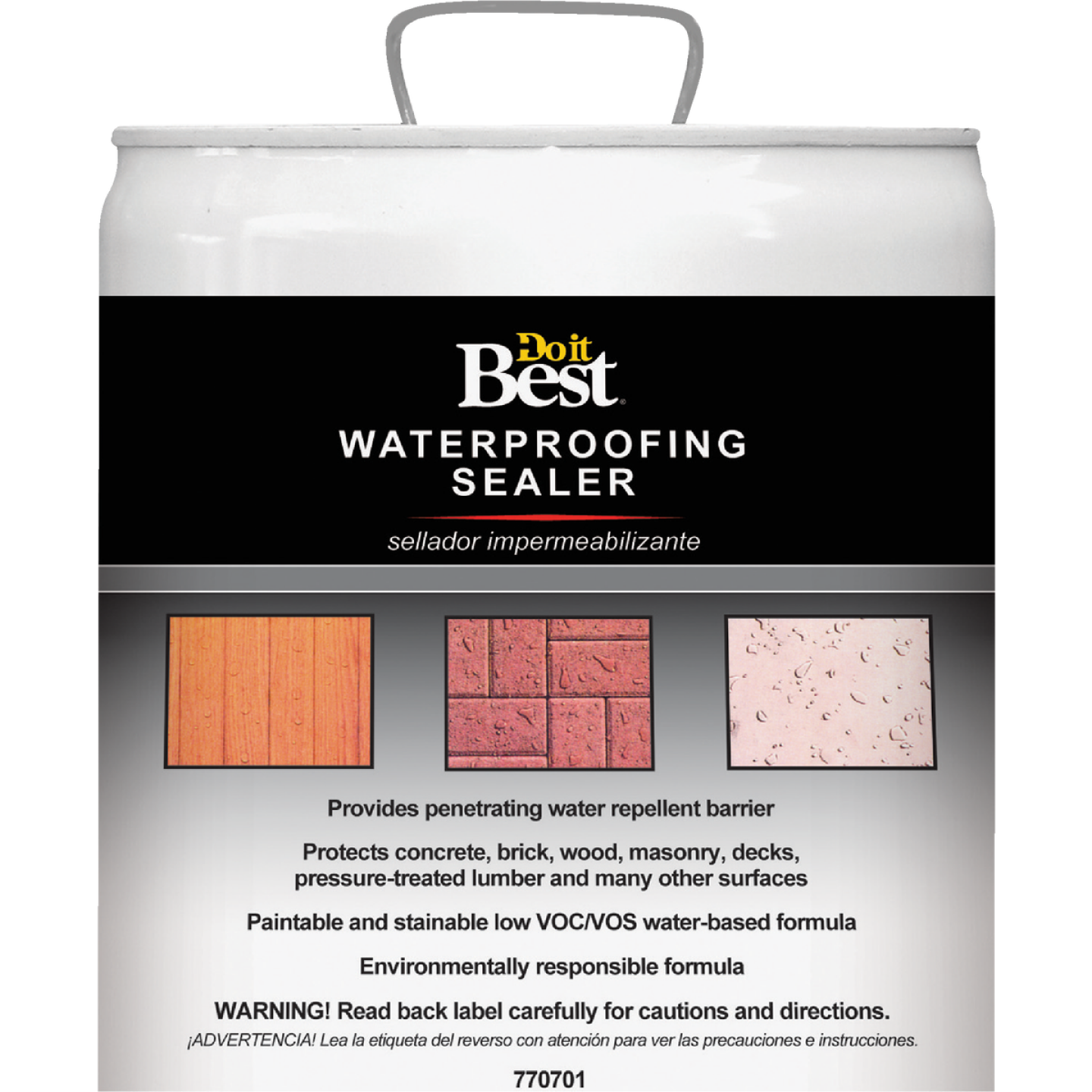 Do it Best Clear Water-Based Waterproofing Sealer, 5 Gal. Image 1