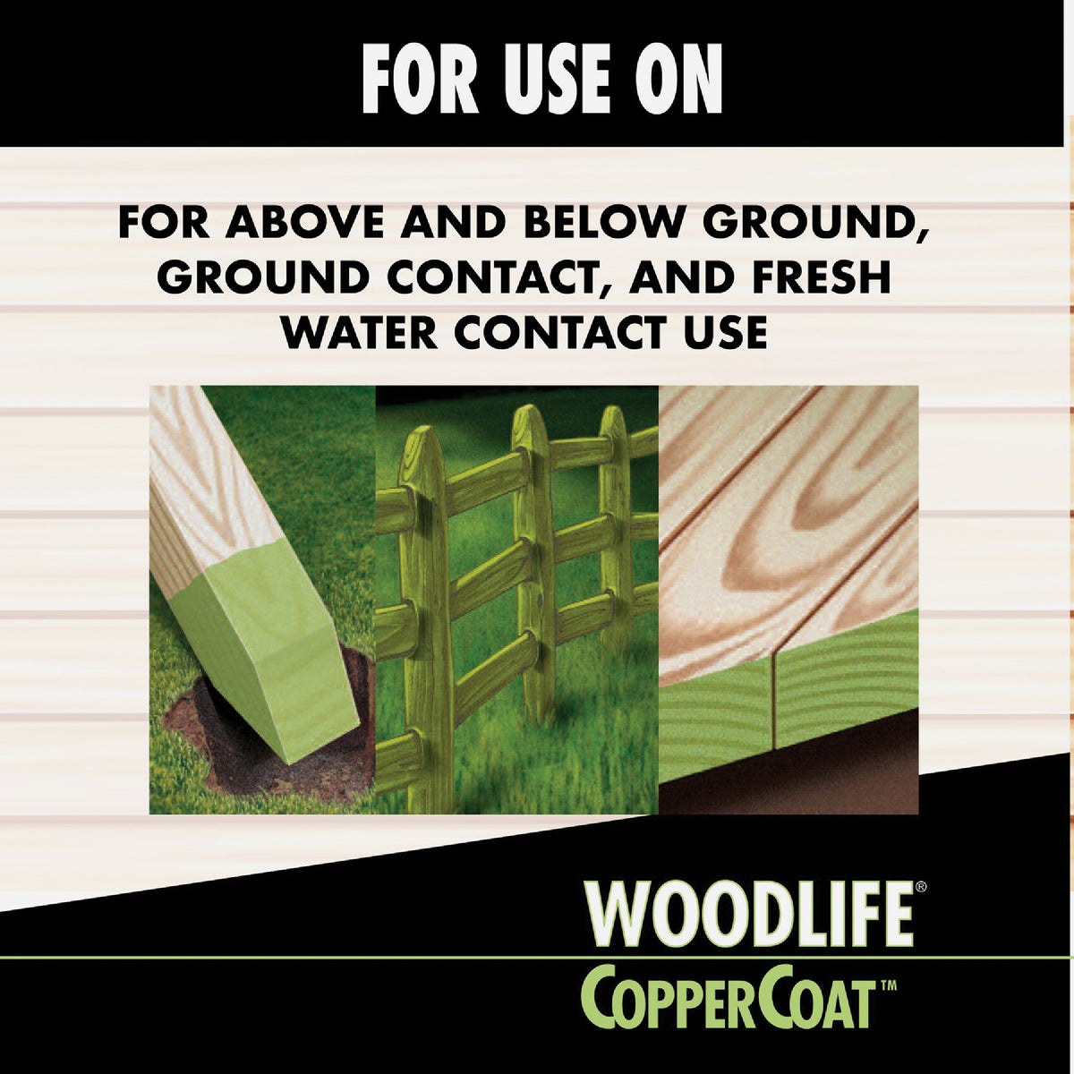 Rust-Oleum Woodlife Water-Based Coppercoat Green Wood Preservative, 1 Qt. Image 4