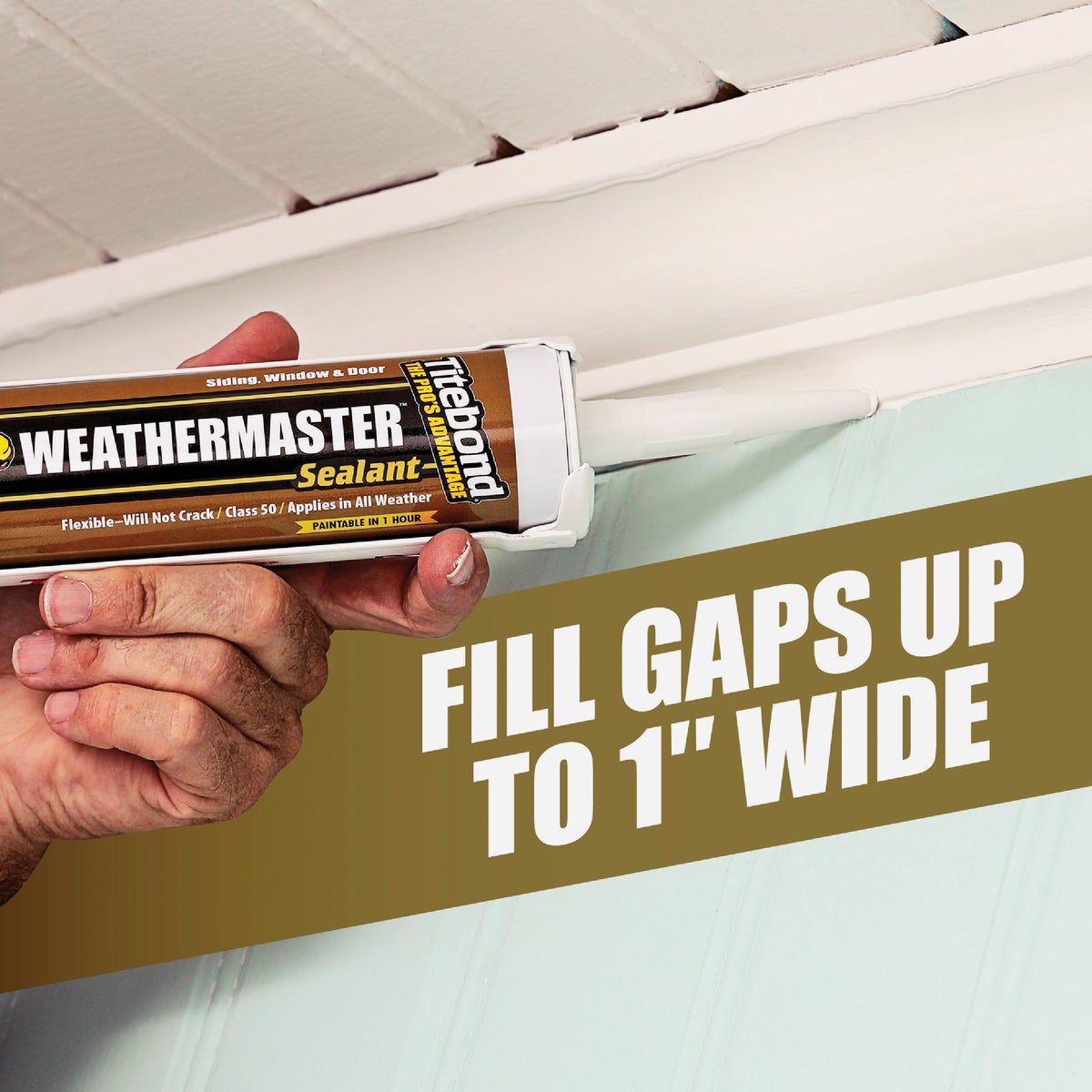 Titebond WeatherMaster 10 Oz. Polymer Sealant, 44001 White Image 6