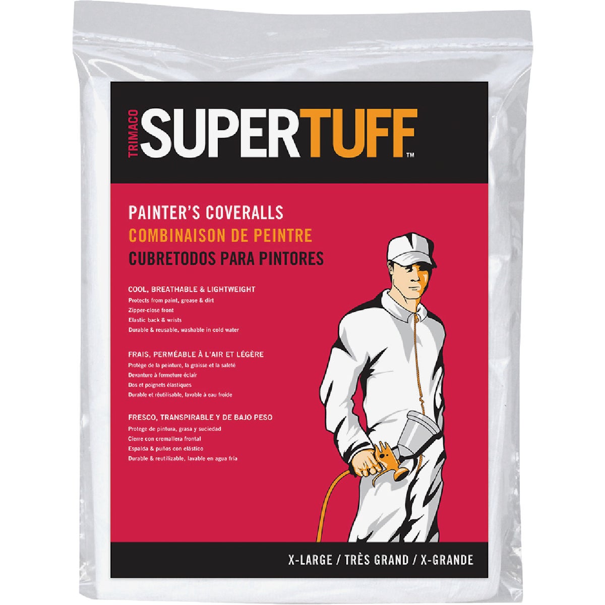 Trimaco SuperTuff XL Polypropylene Coveralls