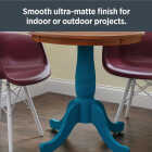 Krylon CHALKY FINISH 12 Oz. Ultra Matte Chalk Spray Paint, Anvil Gray Image 3