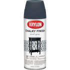 Krylon CHALKY FINISH 12 Oz. Ultra Matte Chalk Spray Paint, Anvil Gray Image 1