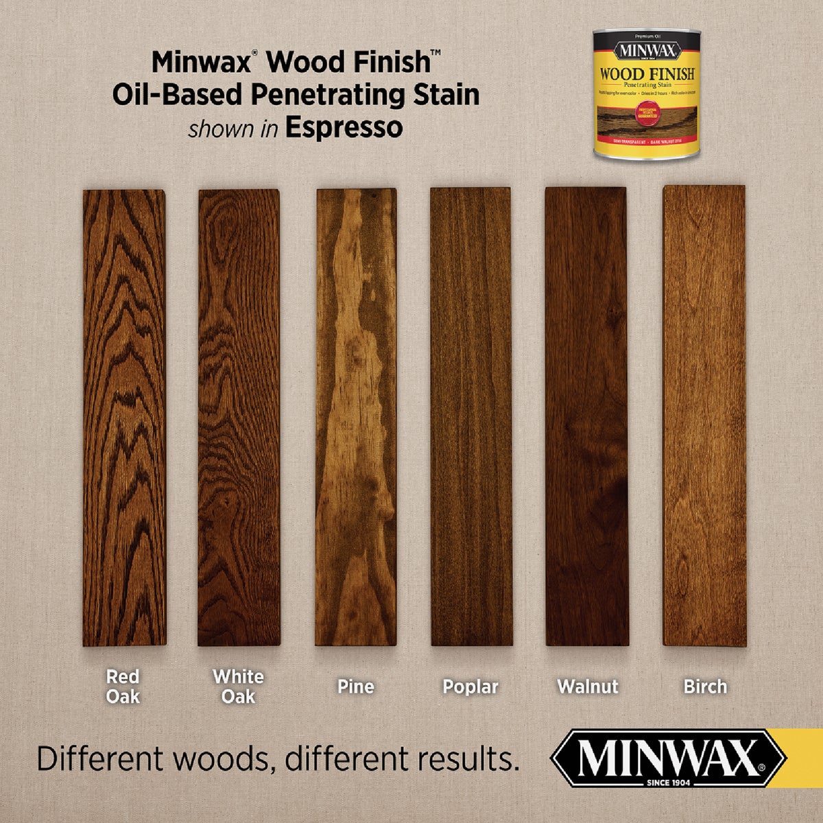 Minwax Wood Finish Penetrating Stain, Espresso, 1 Qt. Image 2