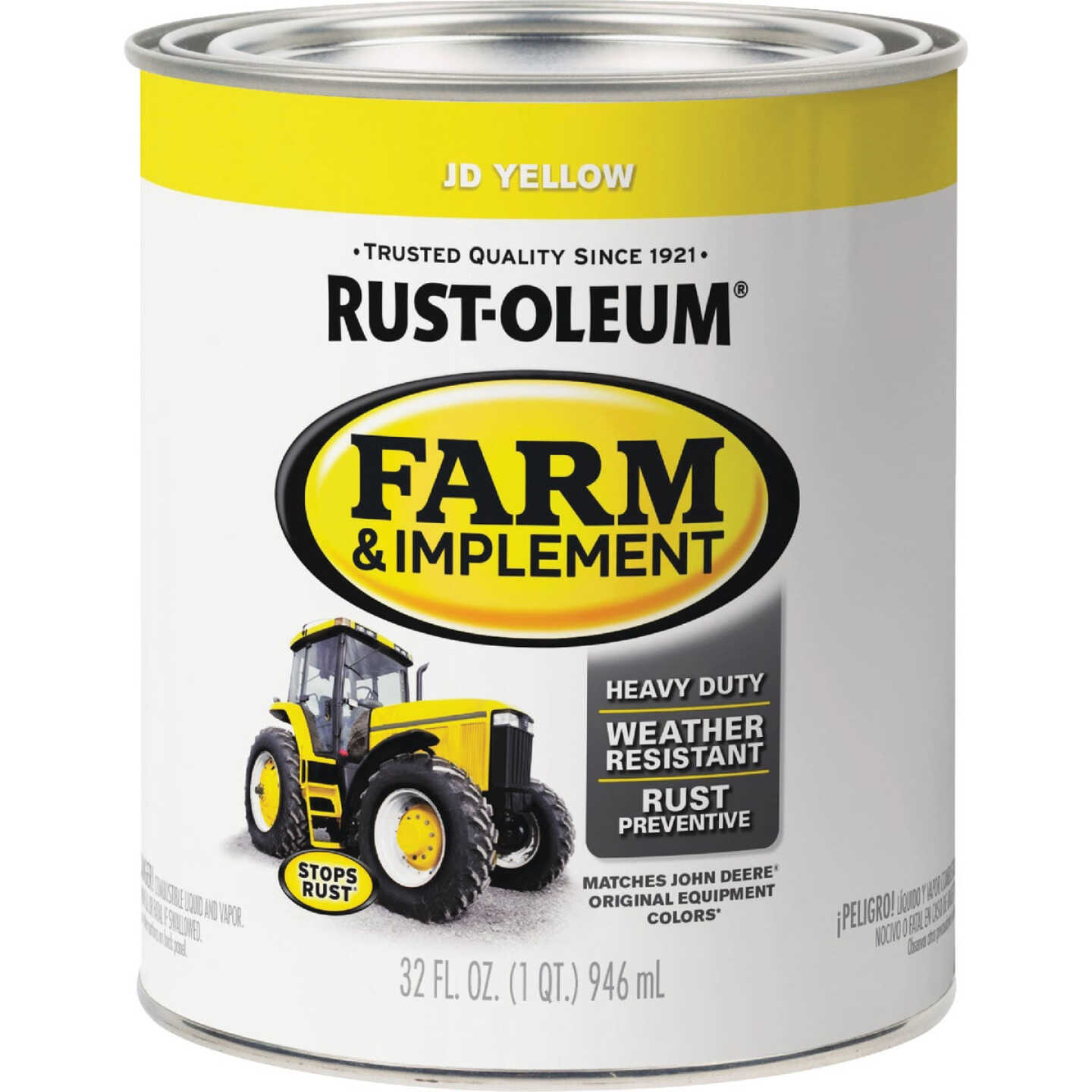 Rust-Oleum 1 Quart JD Yellow Gloss Farm & Implement Enamel Image 7