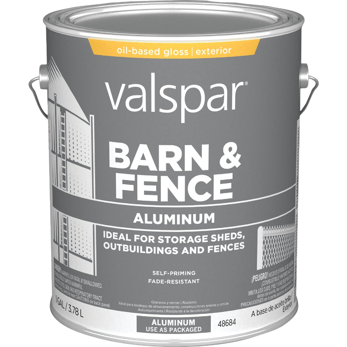 Valspar Gallon Aluminum HD Resin Finish Aluminum Paint Image 6