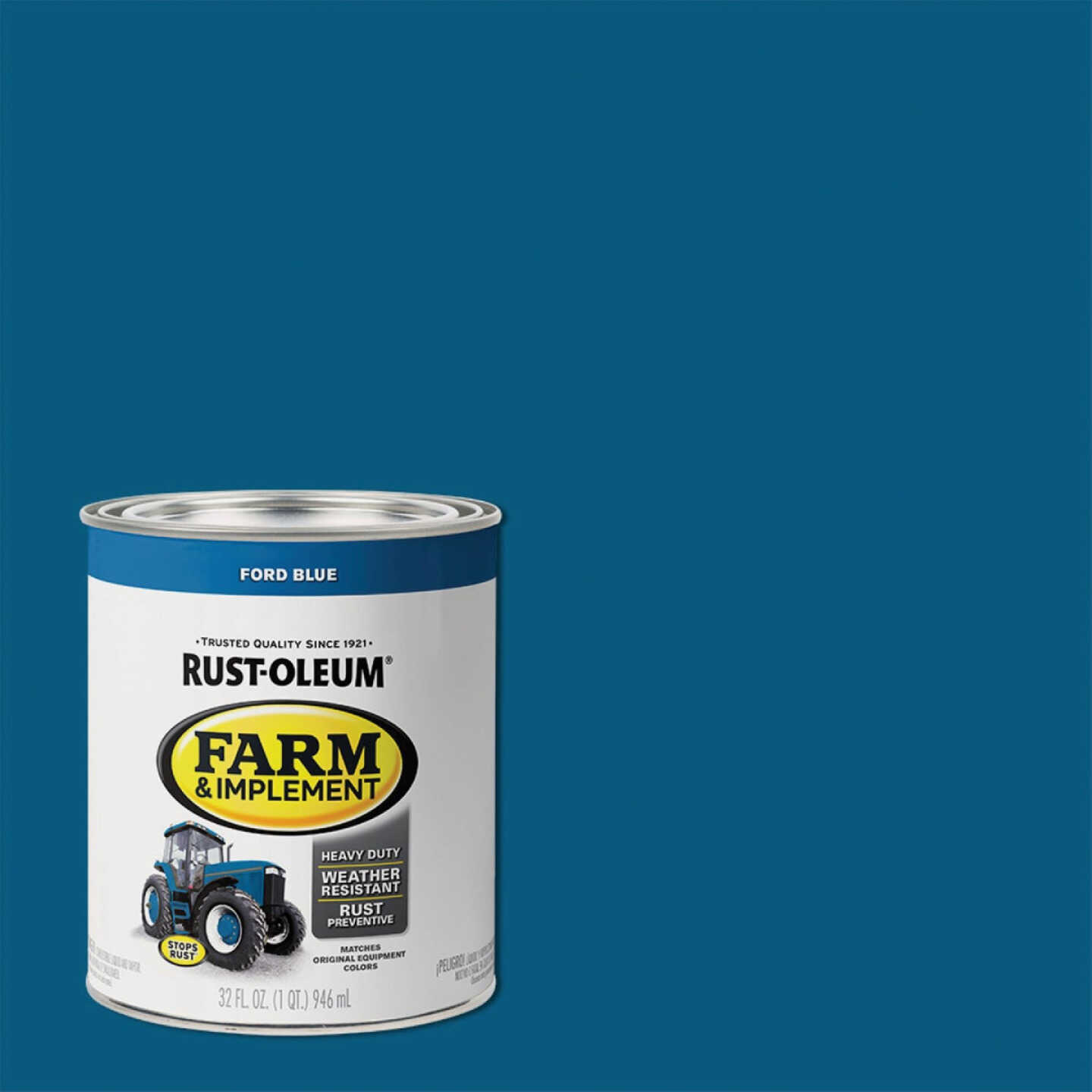 Rust-Oleum 1 Quart Ford Blue Gloss Farm & Implement Enamel Image 1