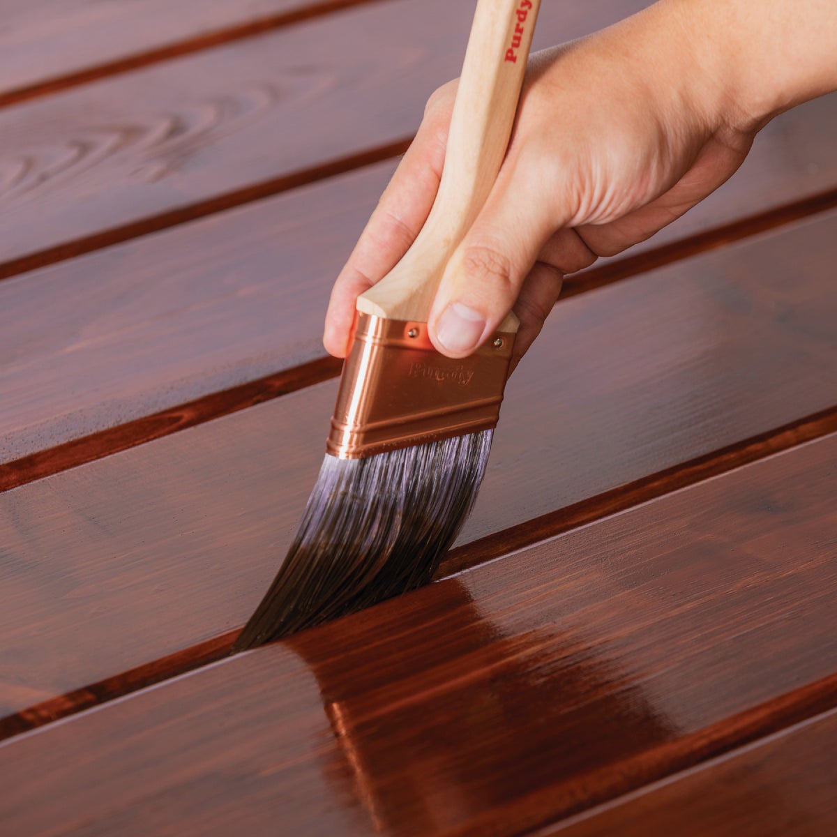 Cabot Gold Exterior Stain, 3473 Moonlit Mahogany, 1 Gal. Image 6