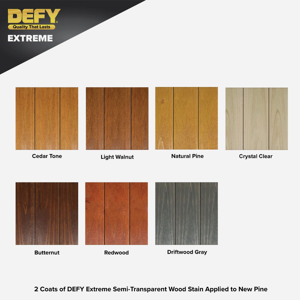 DEFY Extreme Semi-Transparent Exterior Wood Stain, Cedar Tone, 5 Gal. Image 2