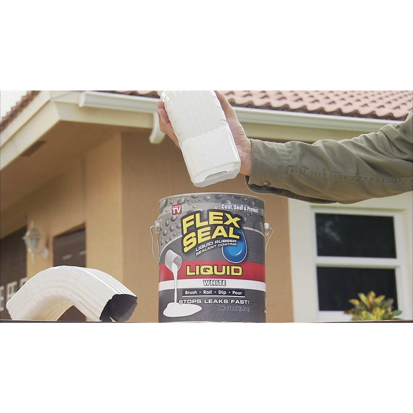 FLEX SEAL 1 Qt. Liquid Rubber Sealant, White Image 2