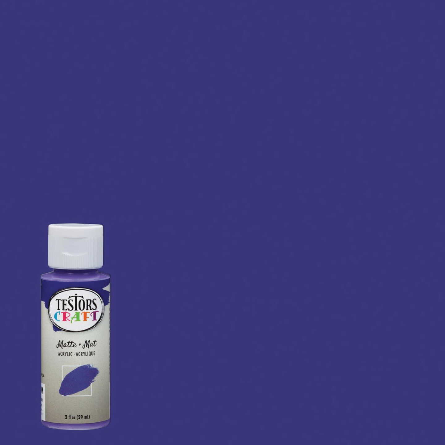 Testors 2 Oz. Acrylic Matte Craft Paint, Purple Image 1