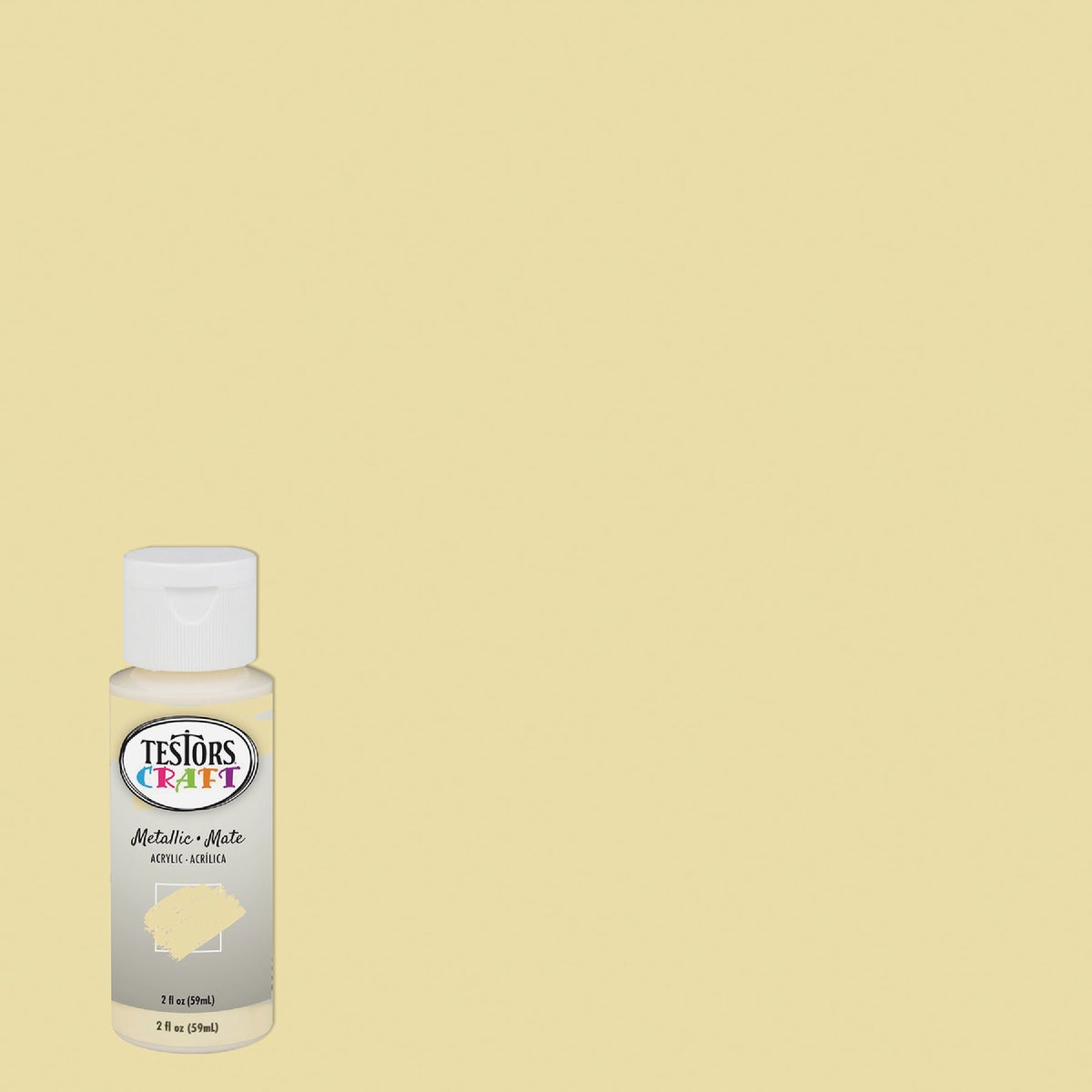Testors 2 Oz. Acrylic Matte Craft Paint, French Vanilla