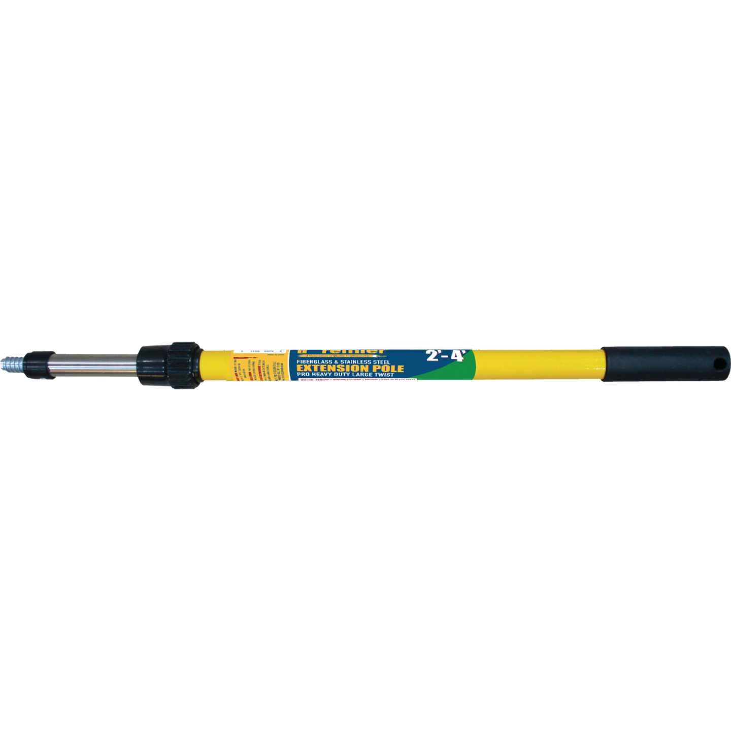 Premier 2 Ft. To 4 Ft. Telescoping Fiberglass & Stainless Steel External Twist Extension Pole Image 1