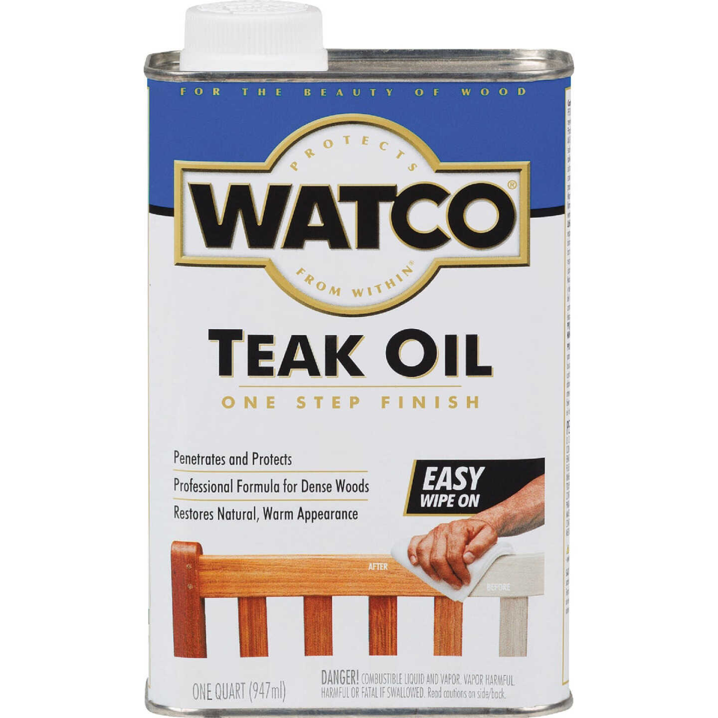Watco 1 Qt. Low VOC Teak Oil Finish Image 1